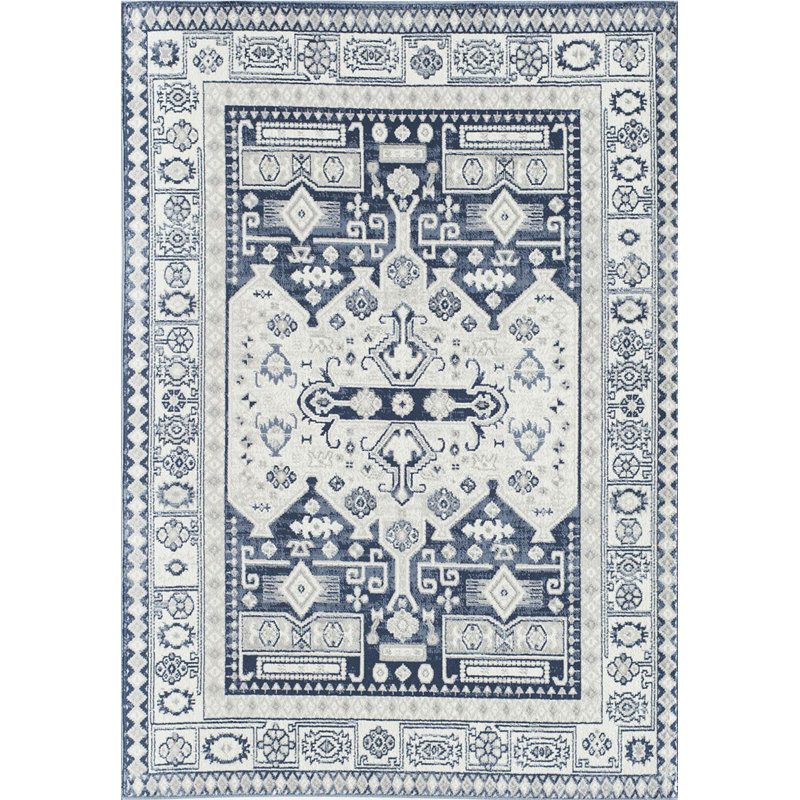 Tapis bleu marine Gabriel, Rectangle 2 pi 6 po x 4 pi