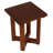 Faro Solid Teak Wood Small End Side Table, Square 14x14x17