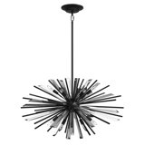Palisades Ave. Metal And Crystal Chandelier