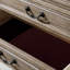 Buffet décoratif gris en bois massif