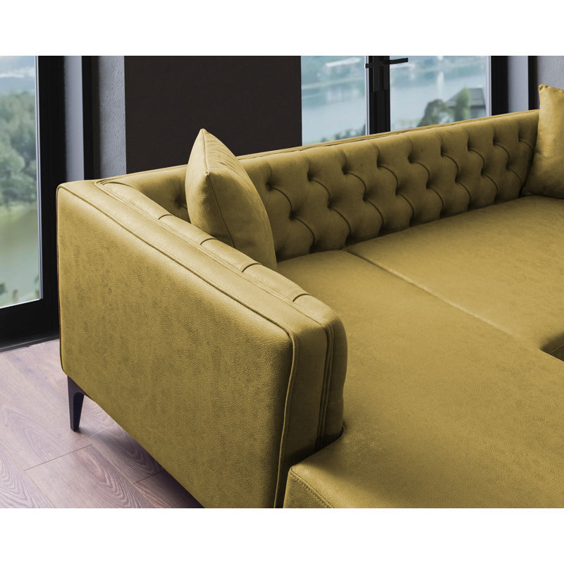 Canapé modulaire Chunsie, Moutarde