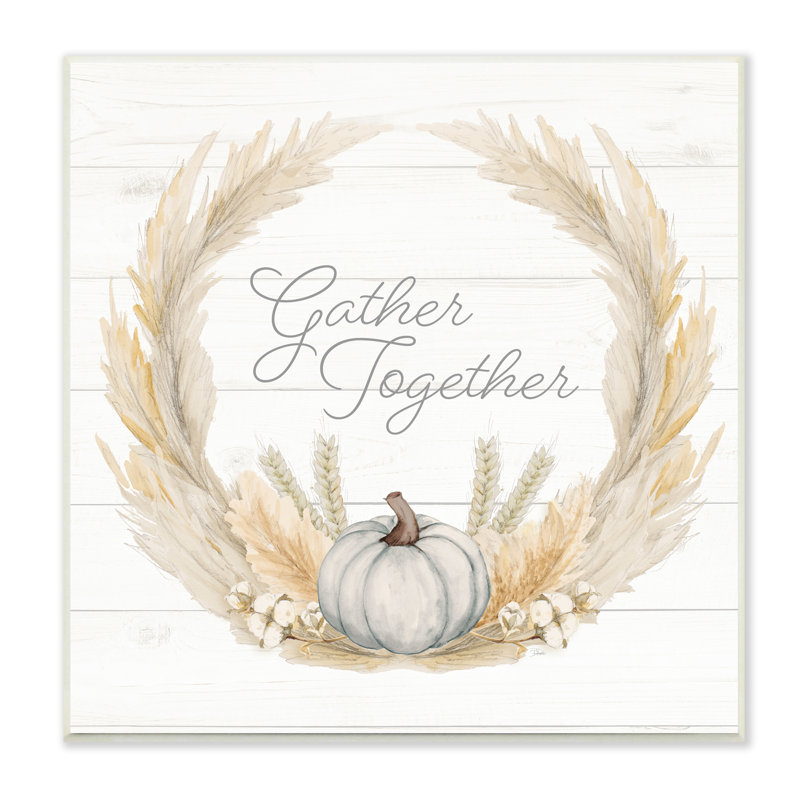 Gather Together Family Sentiment, Plaque murale, H 12 po x l 12 po x P 0,5 po