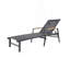 Ensemble de 2 chaises longues à structure en aluminium résistantes à la rouille avec siège en filet et accoudoirs-417105891