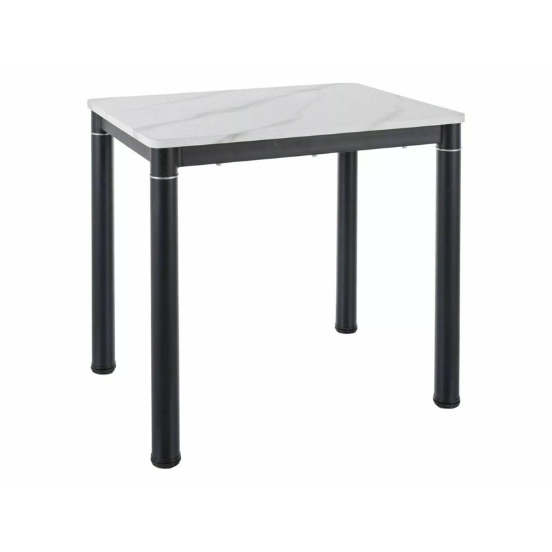 Chazlynn Metal Base Dining Table, 75cmH x 80cmL x 60cmW