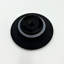 Robinet de lavabo pour salle de bain à poignée simple Waterfall Spout, noir mat, acier inoxydable avec bonde escamotable sans trop-plein-124241863