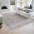 Saxton Oriental Indoor Polypropylene & Polyester Area Rug, Gray-1084549290