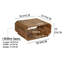 Table basse en bois de manguier brun naturel 30 pouces Dollicia