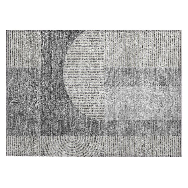 Naadiya Washable Geometric Indoor / Outdoor Rug