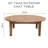 Table de conversation d'extérieur en teck de 52 po