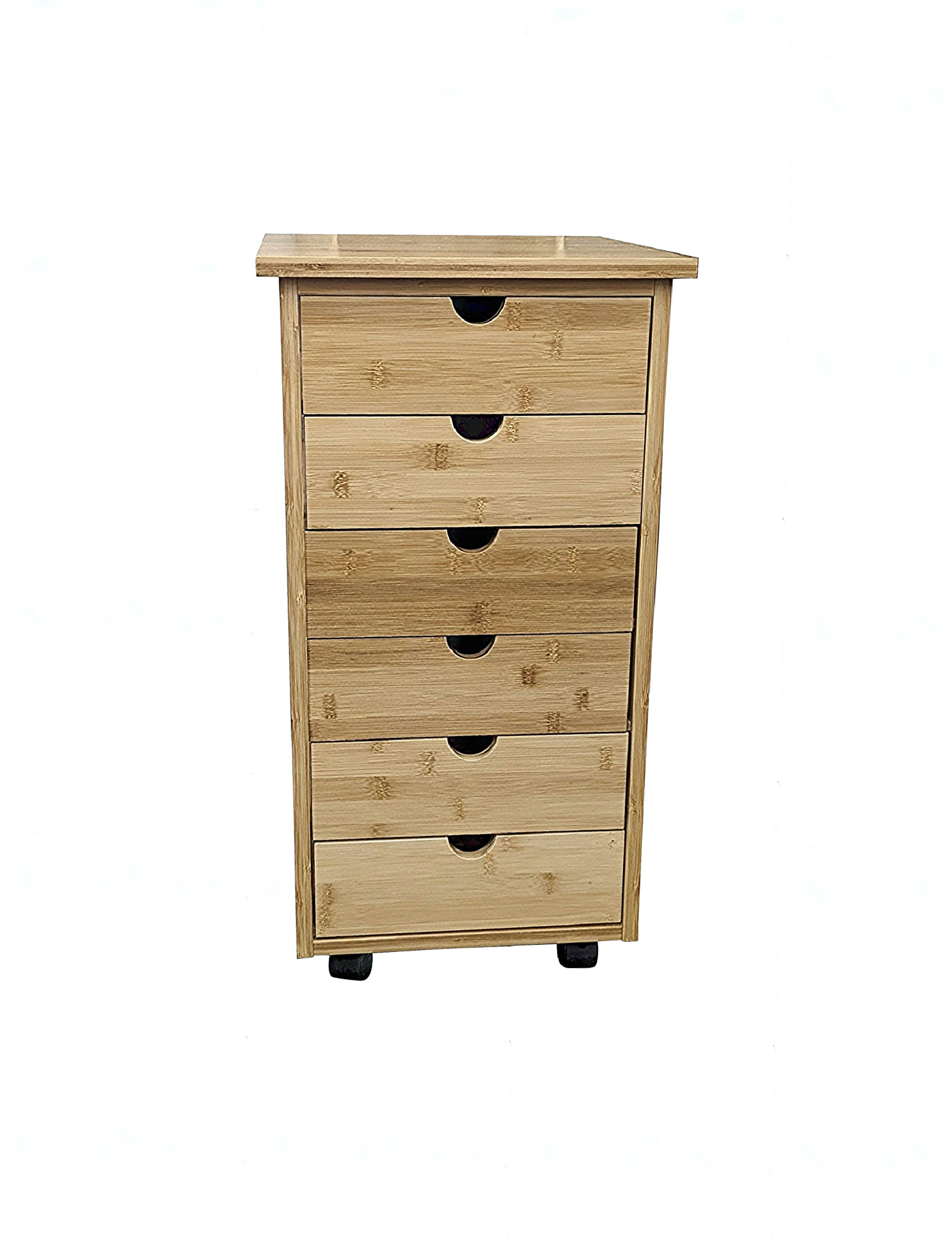 Relaxdays Boîte à Tiroirs, Bambou Et MDF, Mini-commode 3 Compartiments Hxlxp 9 X 26 X 18 Cm Organiseur Nature Blanc 85215166