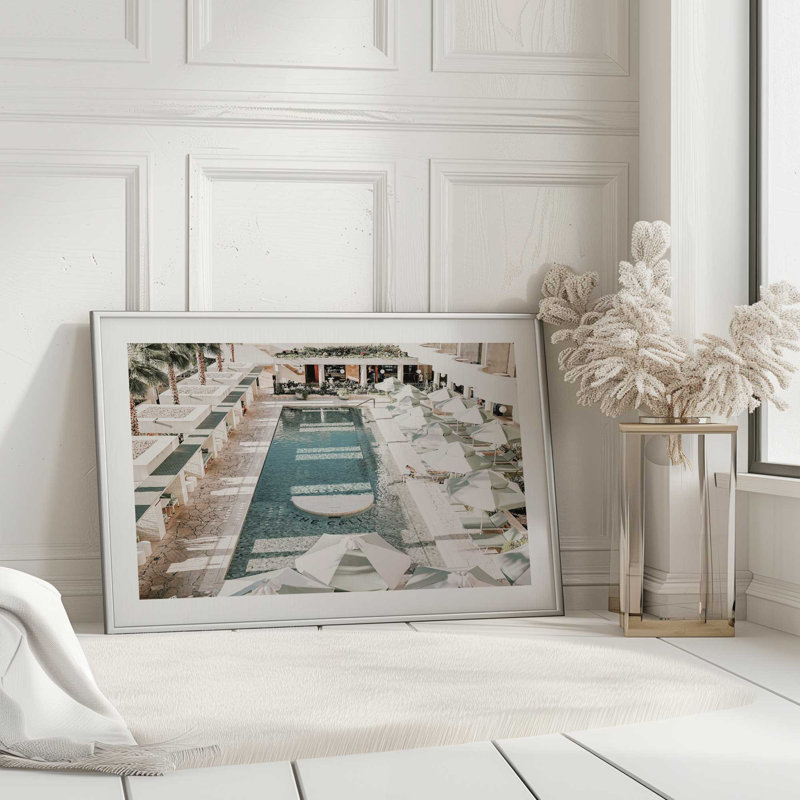 Sunlit Retreat Print, 12.25" H x 15.25" W x 1.25" D, Brushed Gold Single Picture Framed