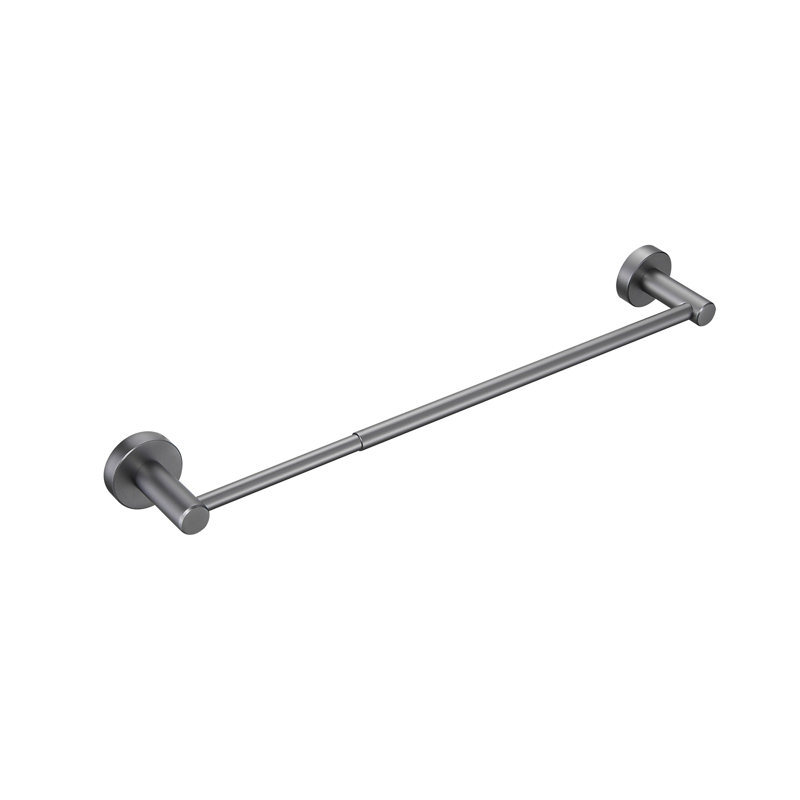 Barre à serviettes ajustable, extensible murale 15,75-27,55 po, gris