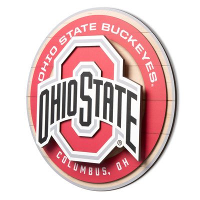 NCAA Ohio State Buckeyes 3DX Circle Wall Art