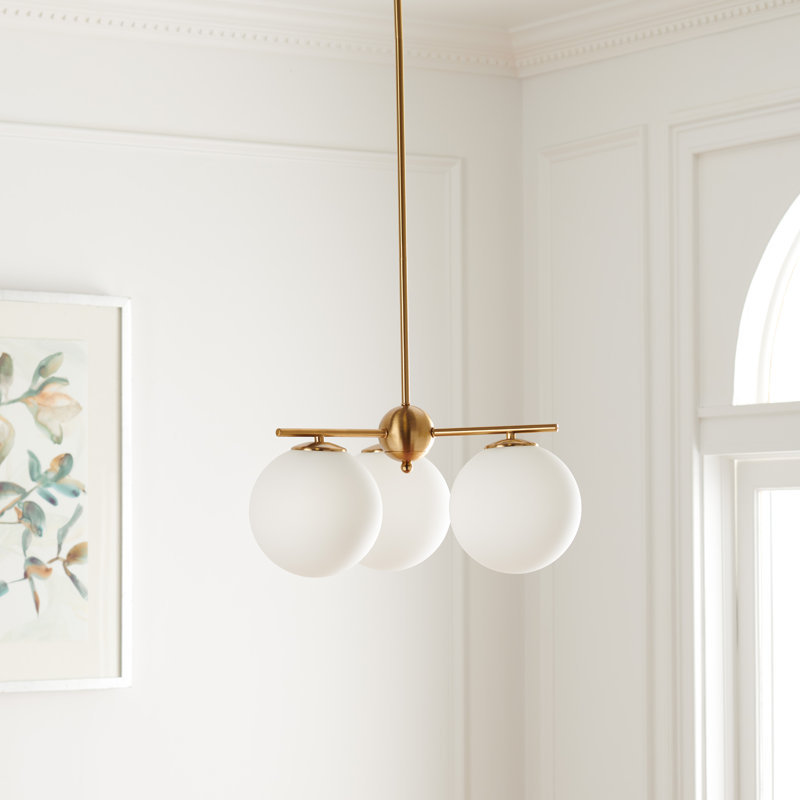 Lillian 3 - Light Dimmable Globe Chandelier