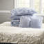 Ensembles de literie bleu très grand, courtepointe florale en polyester doux pour maison moderne
