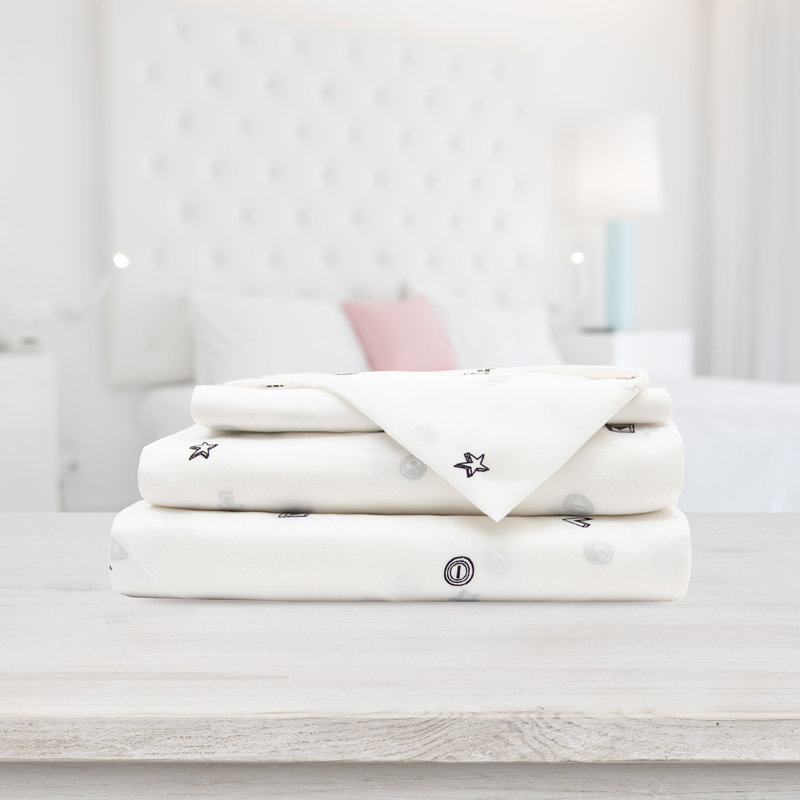Microfiber Sheet Set, Double Sheet Set + Fitted Sheet + 2 Pillowcases