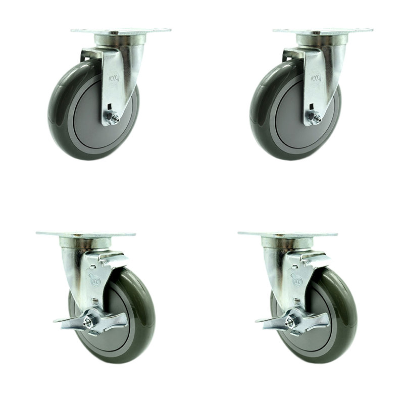 4 Piece Polyurethane Caster Set