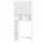 Armoire de rangement au-dessus de la toilette avec tablette réglable