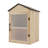 25.4"H X 16.1"W 2-Tier Wooden Book Cabinet
