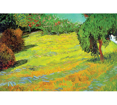 « sunny lawn » par vincent van gogh-impression non encadrée