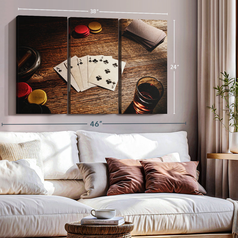 Art mural droit, H 32 po x l 50 po x P 1,25 po