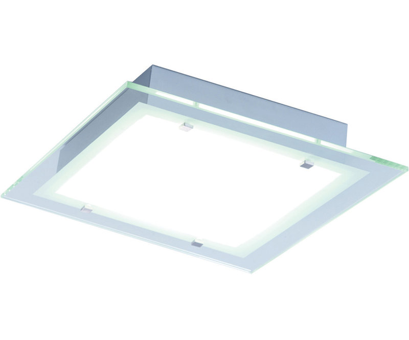 Plafonnier semi-encastré Contempra, H 3 po x l 13,5 po x P 13,5 po