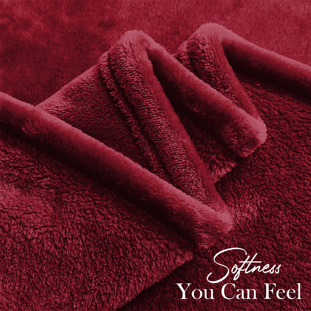 Faux Fur Reversible Fleece Throw Blanket – Soft & Cozy