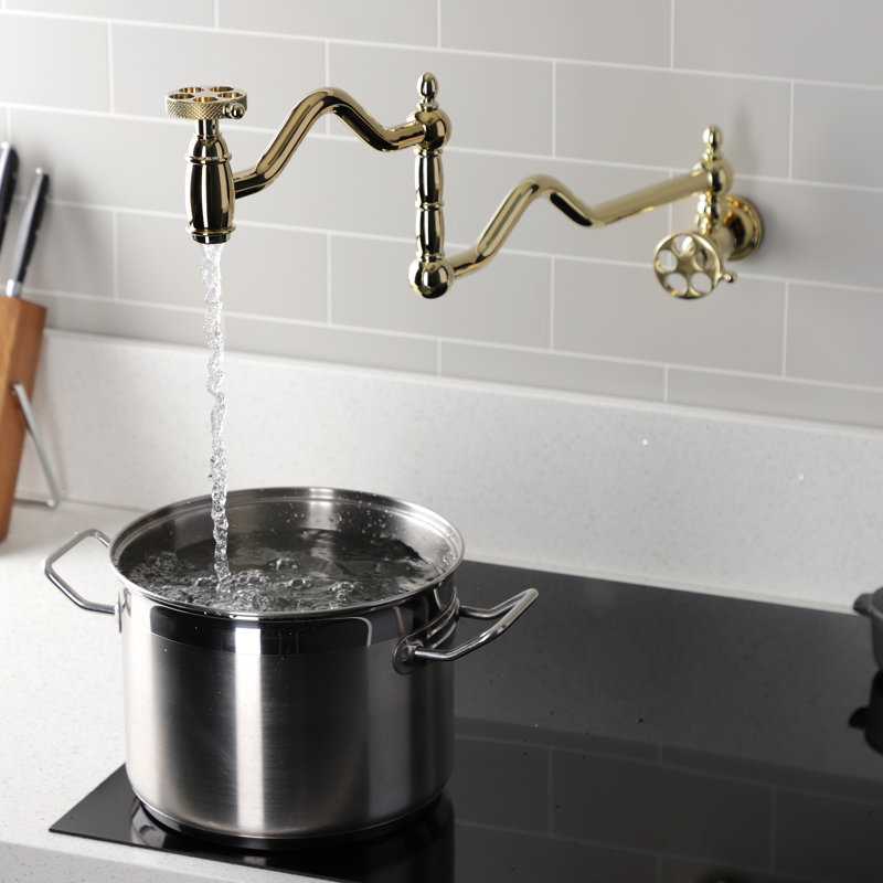 Robinet de cuisine Kingston Brass Webb, Laiton poli