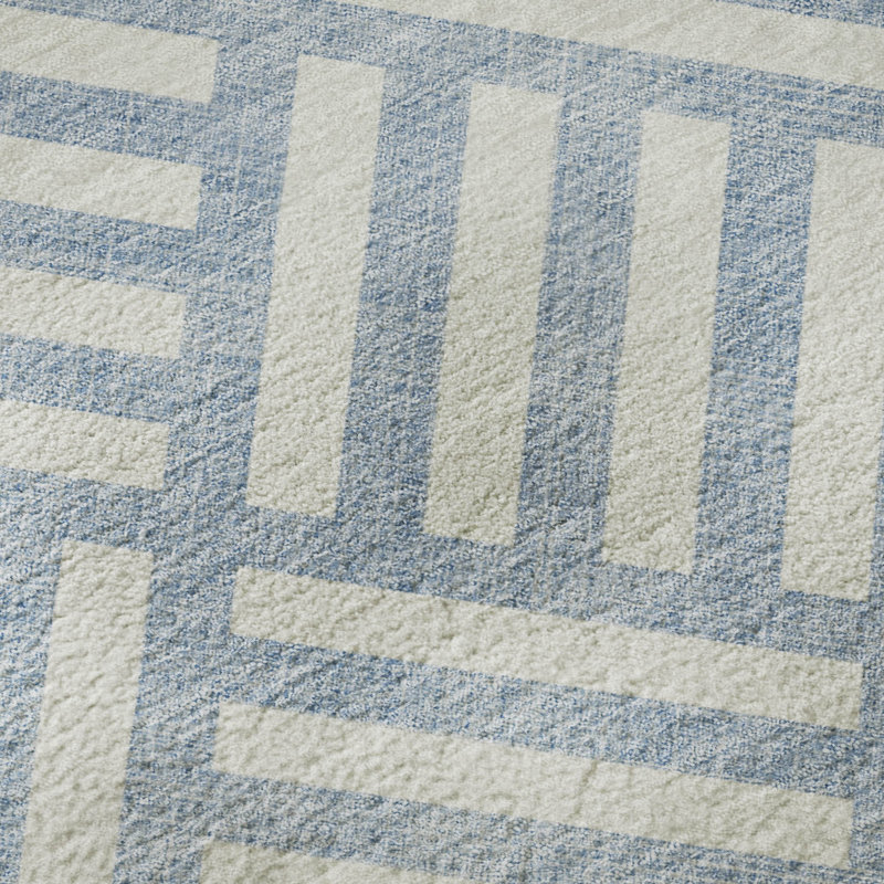 Tapis de qualité supérieure lavable à la machine Cerrito Sky, Tapis de couloir 2 pi 3 po x 7 pi 6 po