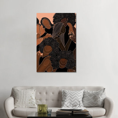 Melanin Sistas- Gallery-Wrapped Canvas Giclée