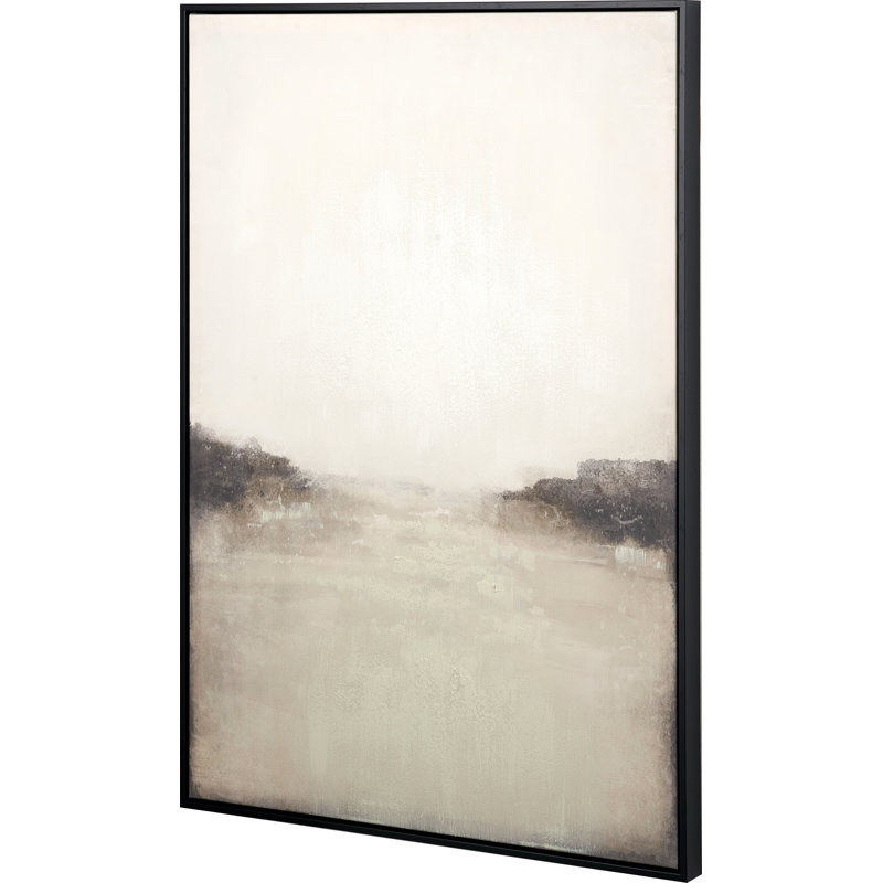Grey And White Abstract Canvas - Single Picture Frame Print on Canvas