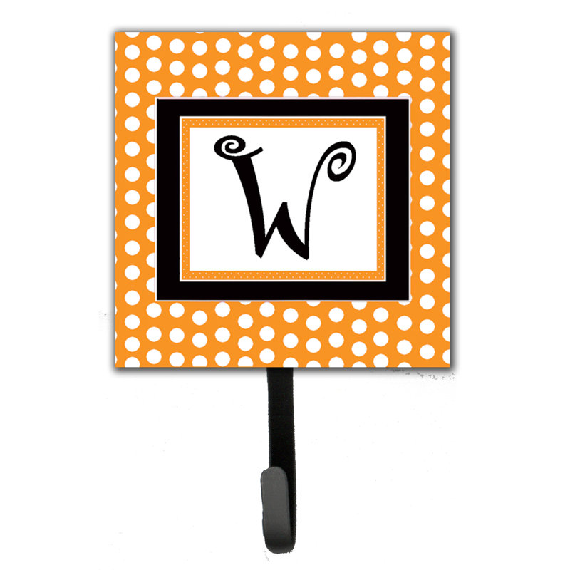 Porte-laisse coussin monogramme et crochet mural, W