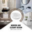 Meuble-lavabo vasque en céramique 16 po x 13,4 po Modern