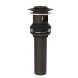 Push Pop-Up Bathroom Sink Drain with Overflow Holes