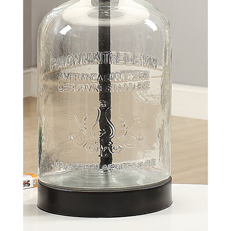 Lampe de table standard 26,5 po Oyku, Noir