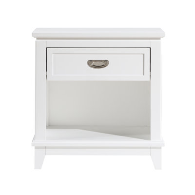Table de chevet 1pc avec tiroir de rangement et tablette inférieure