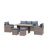 Amiraka 6 - Person Patio Conversation Set-1184177775-1103616108