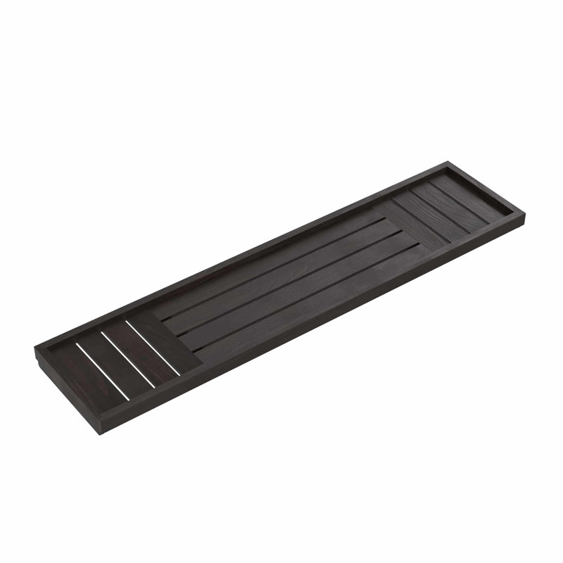 Plateau pour baignoire en bois récupéré Sonoma, Chêne roussi