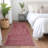 Junia Red Washable Indoor-Outdoor Rug - -1764837860