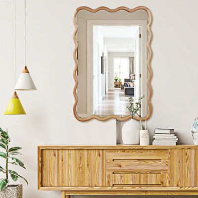 Rectangle Wood Frame Decorative Mirror