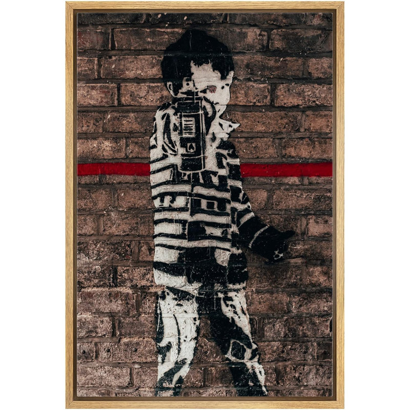 Banksy, artiste britannique, enfant, enfant, peinture en aérosol, graffiti et art urbain urbain moderne