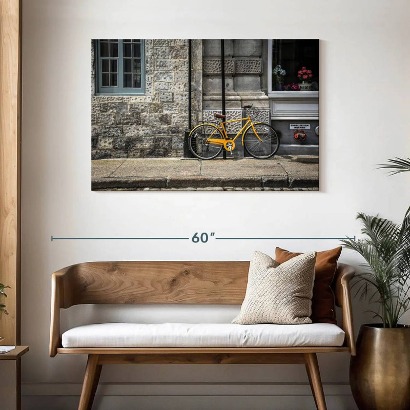 Vélo jaune Mehar Montréal, H 30 po x l 45 po