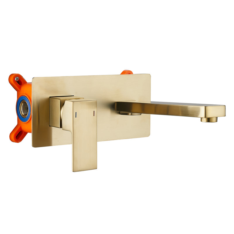 Single-handle Bathroom Faucet, Brushed Gold