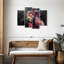 «Highland Cow» par Jude A, ensemble de 4 abstraits sur toile-93024398