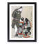 Hikosaburo and Hanshiro by Sharaku Toshusai - Picture Frame Painting Print-55580048-55580049