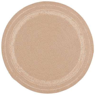 Tapis tressé 803 en naturel / beige