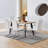 Ignazia Premium White Faux Leather Dining Chair - Modern Design
