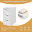 Armoire murale 12 po avec 3 tiroirs, armoire flottante-1176420407