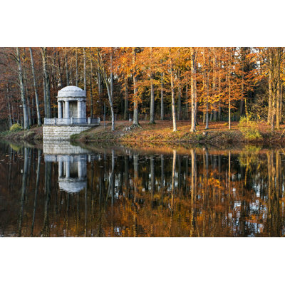 Deuss-Temple In Lake by -MYSZ-Photography- - Wrapped Canvas Print
