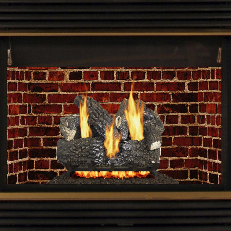 Pleasant Hearth Arlington Natural Vent Natural Gas Logs u0026 Reviews | Wayfair